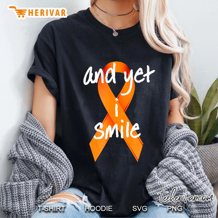 And Yet I Smile Inspirational Ms Awareness Ladies Tee