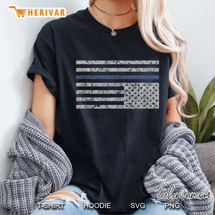 Anti Police Inverted Flag Thin Blue Line Activist Ladies Tee