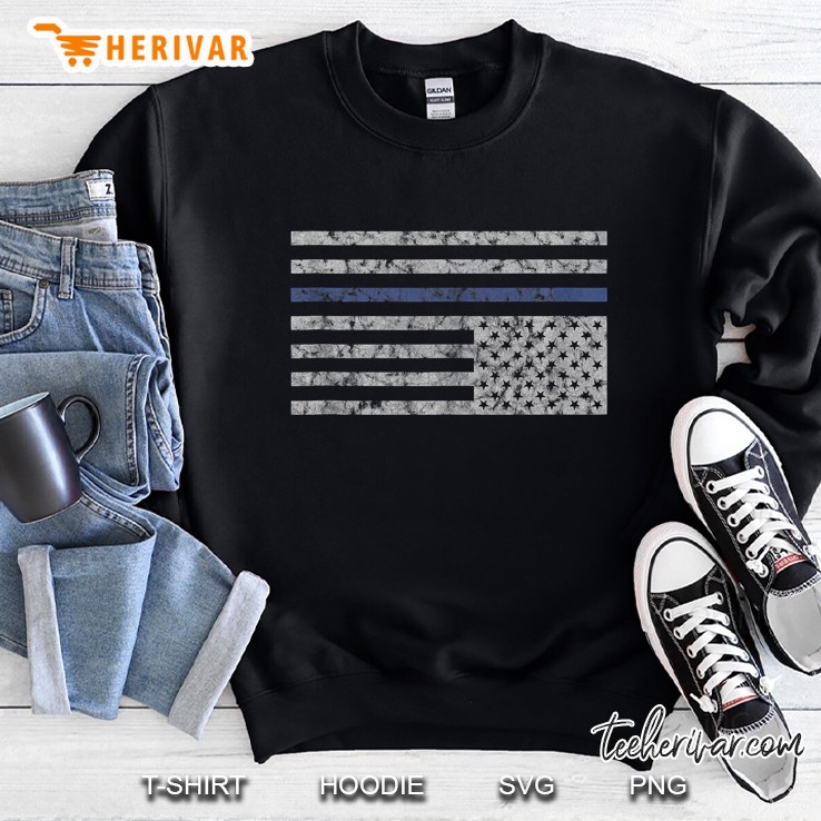 Anti Police Inverted Flag Thin Blue Line Activist Sweatshirt