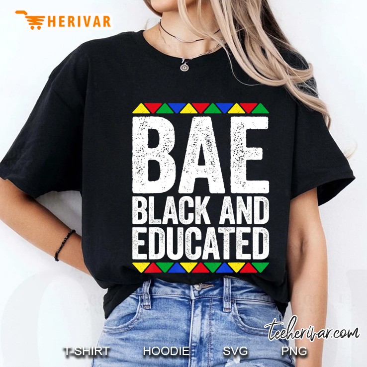 Bae Black And Educated Black Pride Ladies Tee