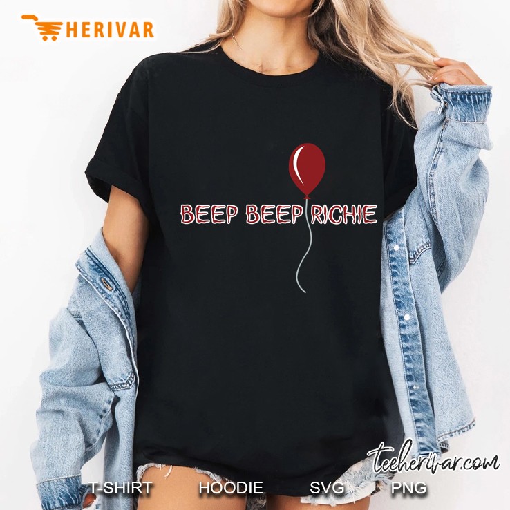 Beep Beep Richie Scary Red Balloon Ladies Tee