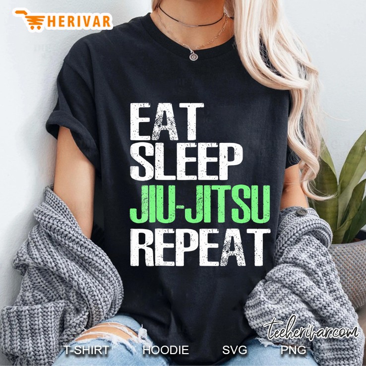 Eat Sleep Jiu-Jitsu Repeat Cool Sport Gift Tshirt Hoodie