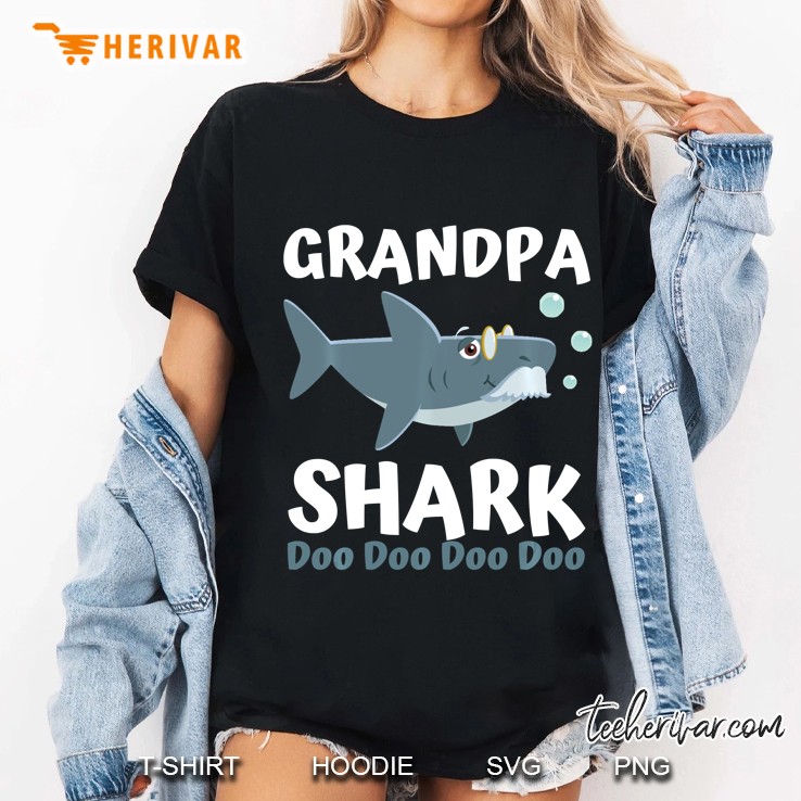 Grandpa Shark Shirt Family Shark Shirts Set Hoodie