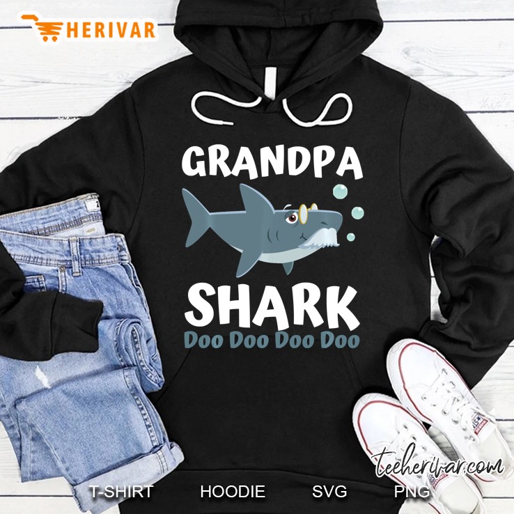 Grandpa Shark Shirt Family Shark Shirts Set Mugs