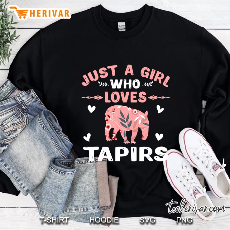 Just A Girl Who Loves Tapirs Gift Tapir Lover Sweatshirt