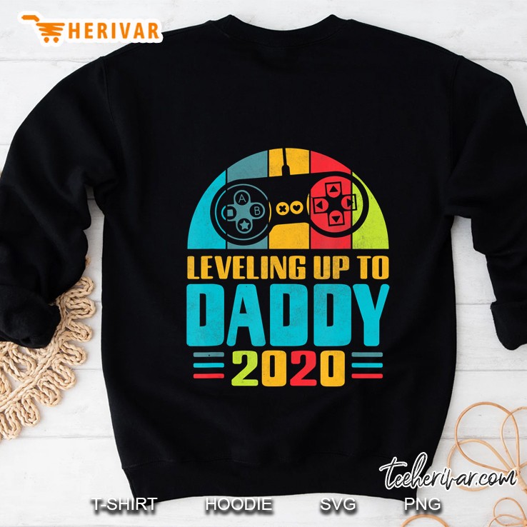 Leveling Up To Daddy Gift Pregnancy Announcement Daddy To Be Sweatshirt
