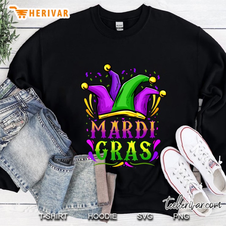 Mardi Gras Party Hat Gift Sweatshirt