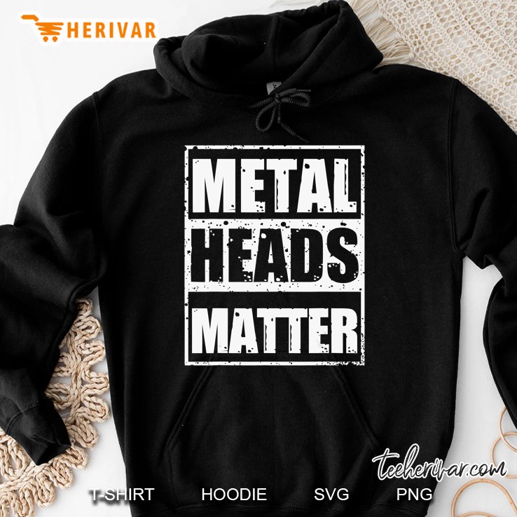 Metalheads Matter Heavy Metal Mano Cornuta Bassist Rock Gift Hoodie