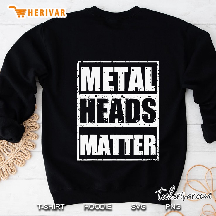 Metalheads Matter Heavy Metal Mano Cornuta Bassist Rock Gift Sweatshirt