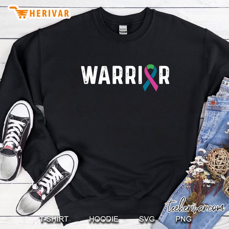 Metastatic Breast Cancer Awareness Products Ribbon Warrior Sweatshirt