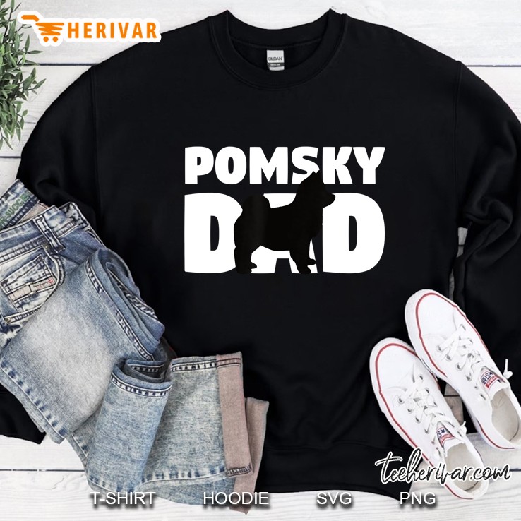 Pomsky Dad Pomsky Gift Father Dog Dad Sweatshirt