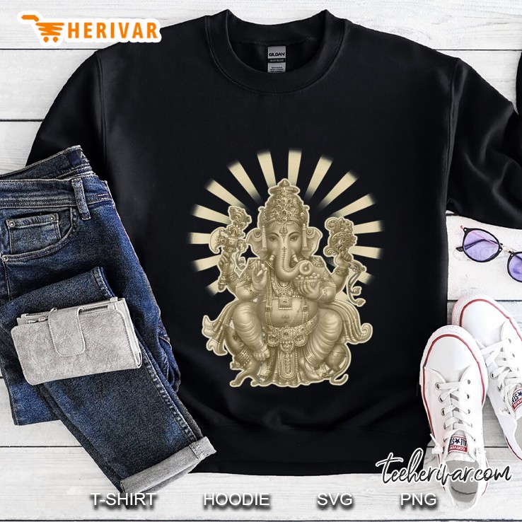 Sepia Ganesh Yoga Tshirt Sweatshirt
