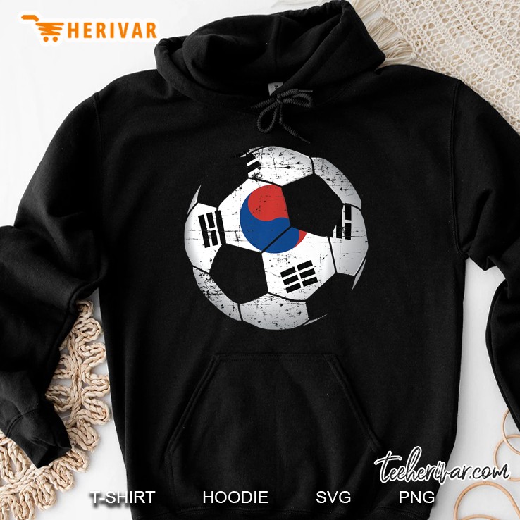 South Korea Soccer Ball Flag Jersey Shirt - Korean Football Hoodie