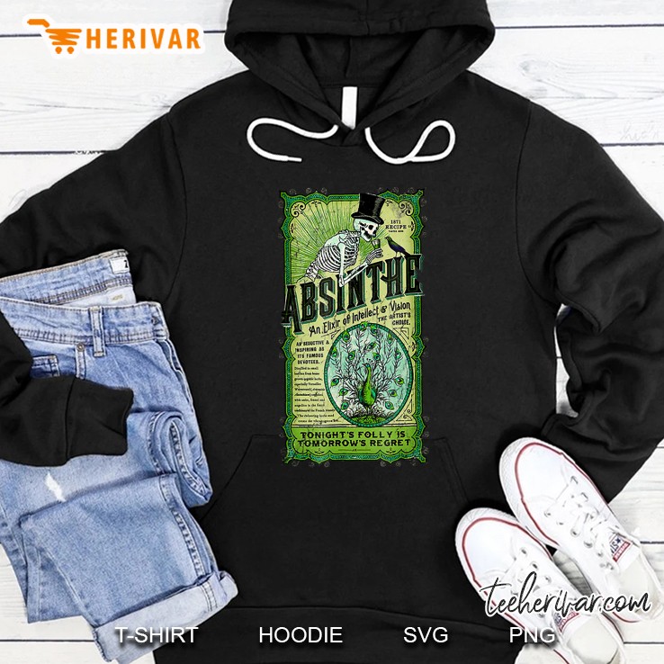 Absinthe An Elixir Of Intellect And Vision Vintage Hoodie
