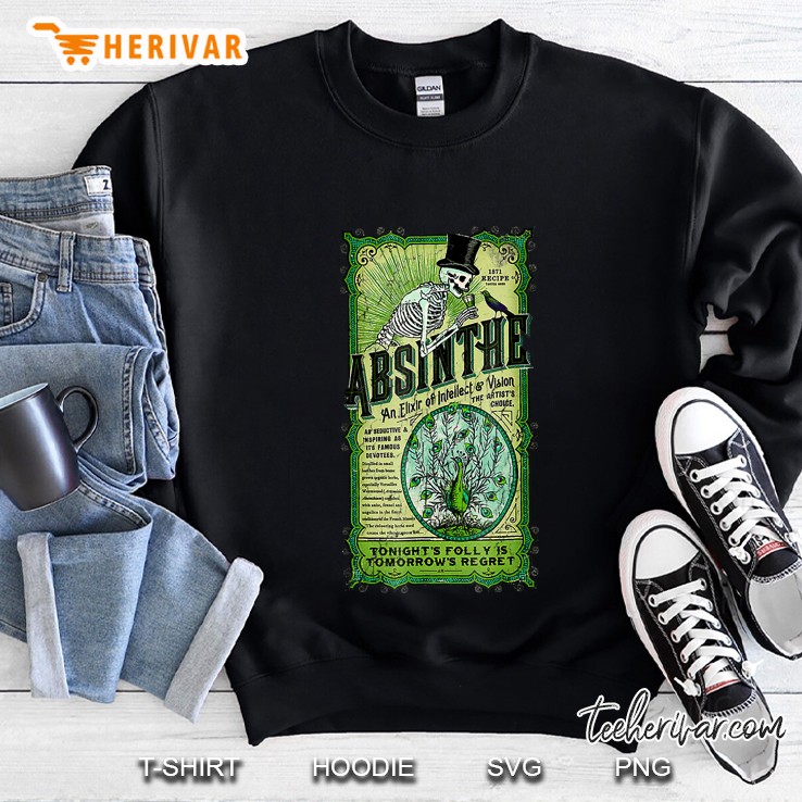 Absinthe An Elixir Of Intellect And Vision Vintage Sweatshirt