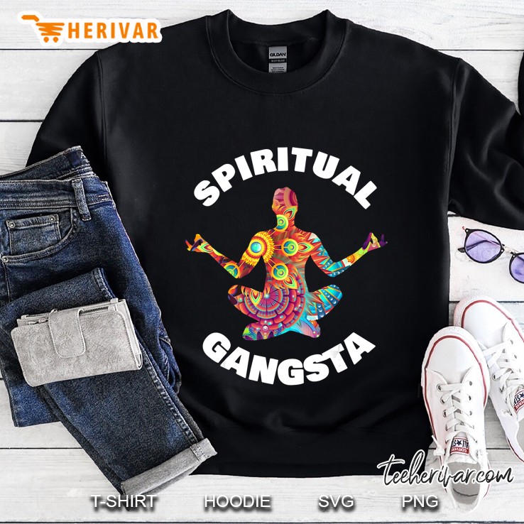 Abstract Yoga Spiritual Gangsta Sweatshirt
