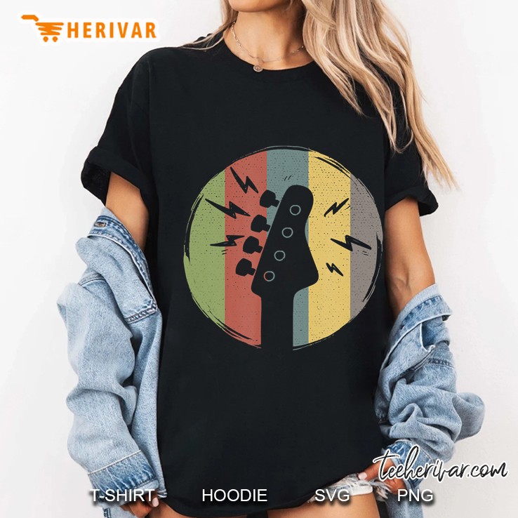 Awesome Bass Guitar Guitarist Vintage Musician Ladies Tee