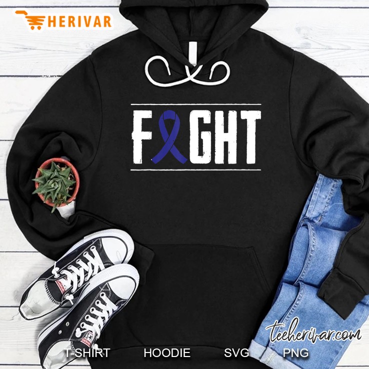 Colon Cancer Awareness Fight Cancer Ribbon Hoodie