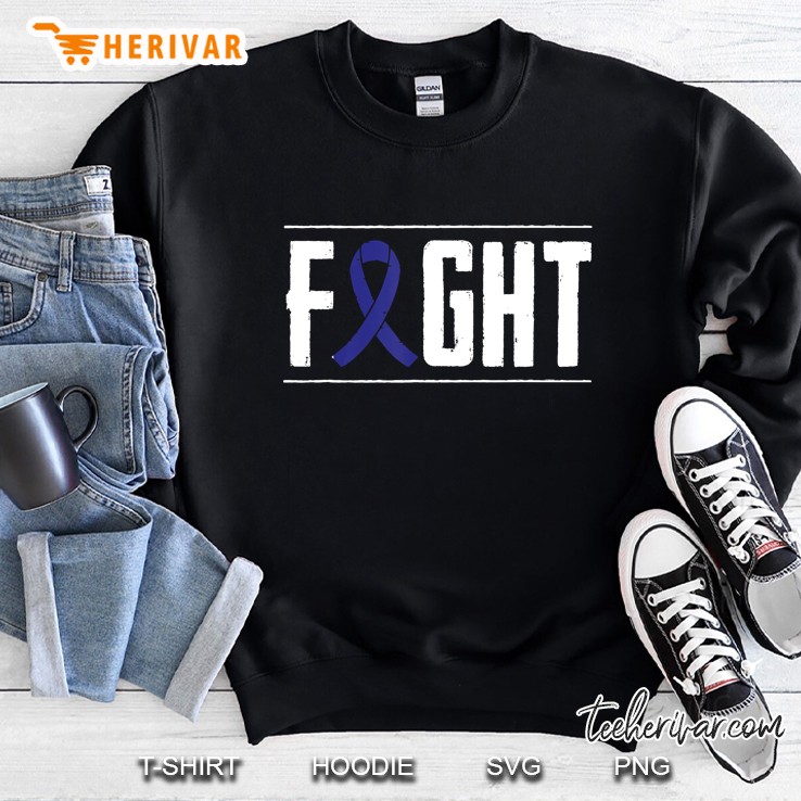 Colon Cancer Awareness Fight Cancer Ribbon Sweatshirt