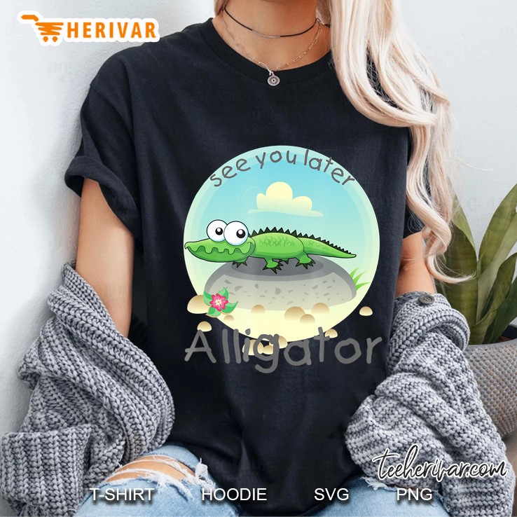 Florida Alligator See You Later Crocodile Tee Gator Kids Hoodie