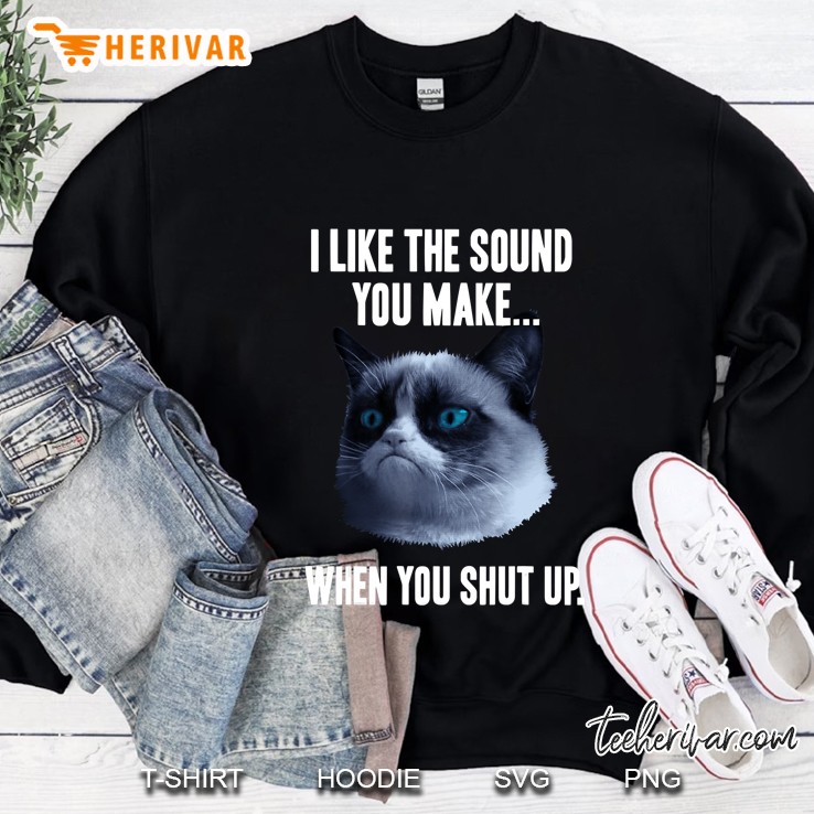 Grumpy Cat The Sound Of When You Shut Up Graphic Mugs