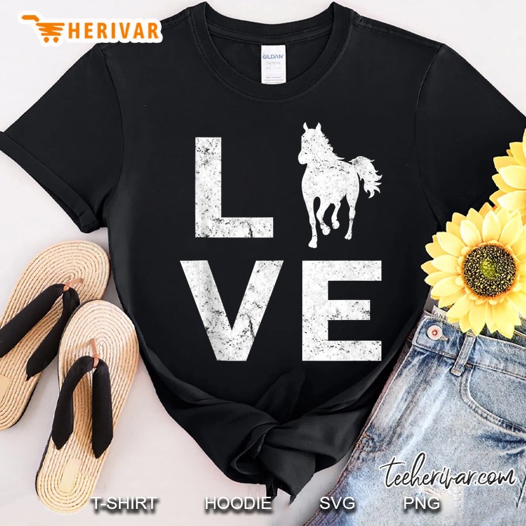 Love Horses Gift Tank Top Shirt