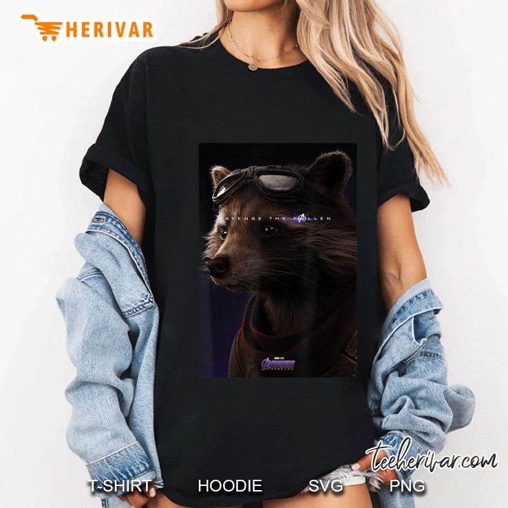 Marvel Avengers Endgame Rocket What Ever It Takes Poster Ladies Tee