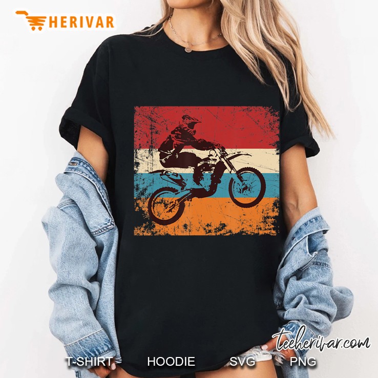 Retro Off Road Motorcycle Motocross Enduro Ladies Tee
