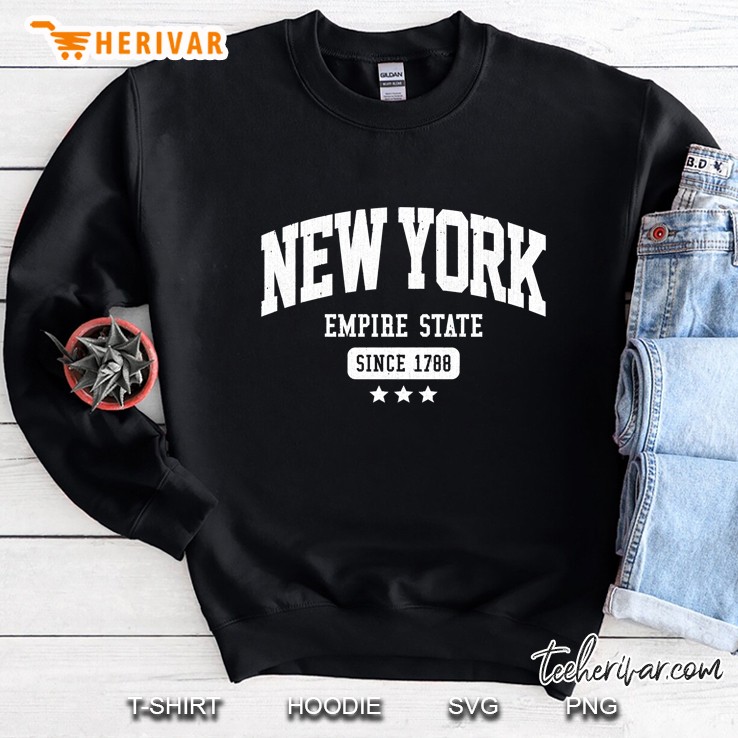 Vintage New York Empire State Nyc Weathered (Dark) Sweatshirt