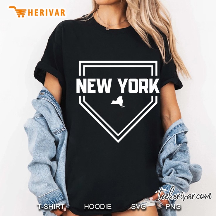 Vintage Ny Baseball New York Home State Ladies Tee