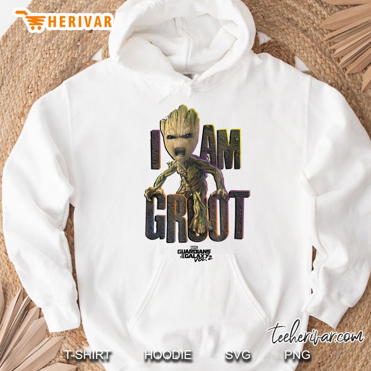 Marvel Guardians Vol.2 I Am Groot Cute Angry C1 Hoodie