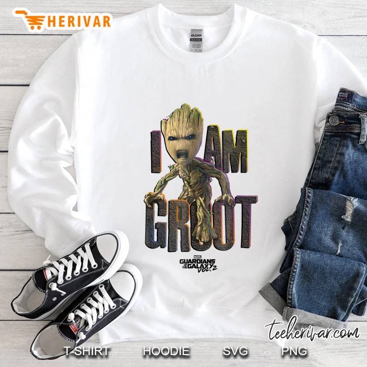 Marvel Guardians Vol.2 I Am Groot Cute Angry C1 Sweatshirt