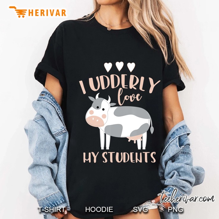 Cow Teacher Gift Ladies Tee