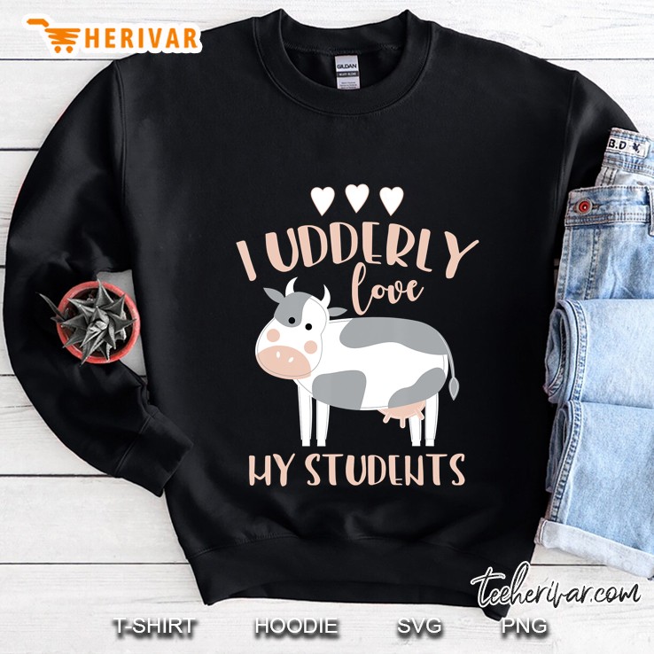Cow Teacher Gift Sweatshirt