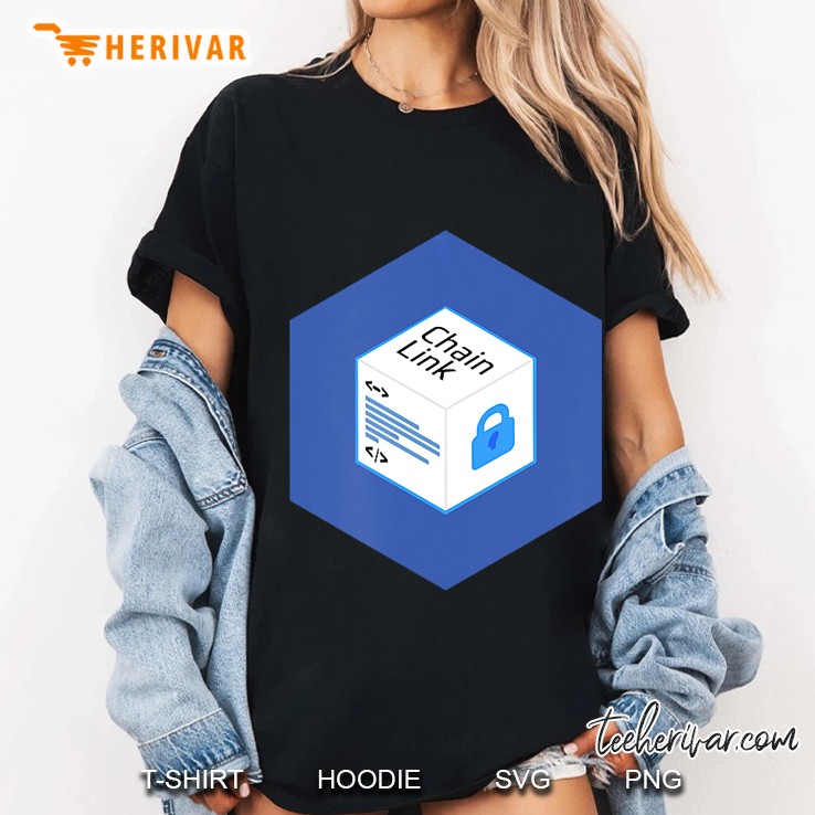 Cryptocurrency Link Chainlink Blockchain Crypto Coin Ladies Tee