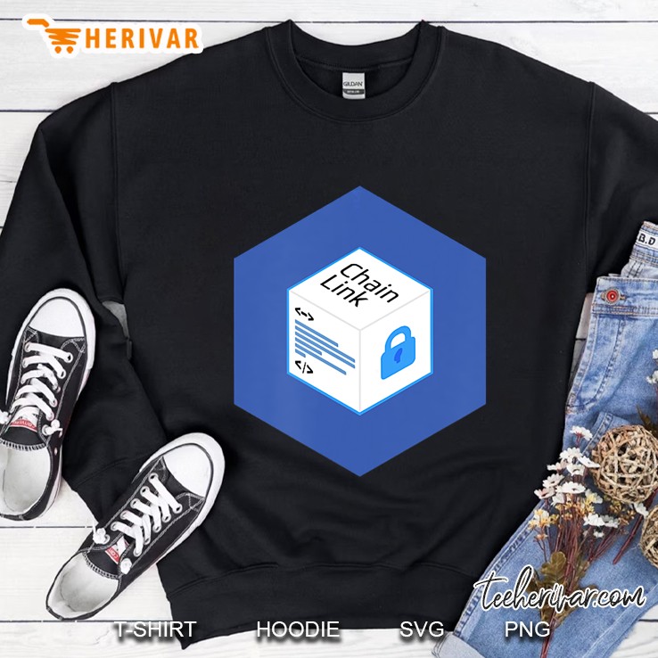 Cryptocurrency Link Chainlink Blockchain Crypto Coin Sweatshirt