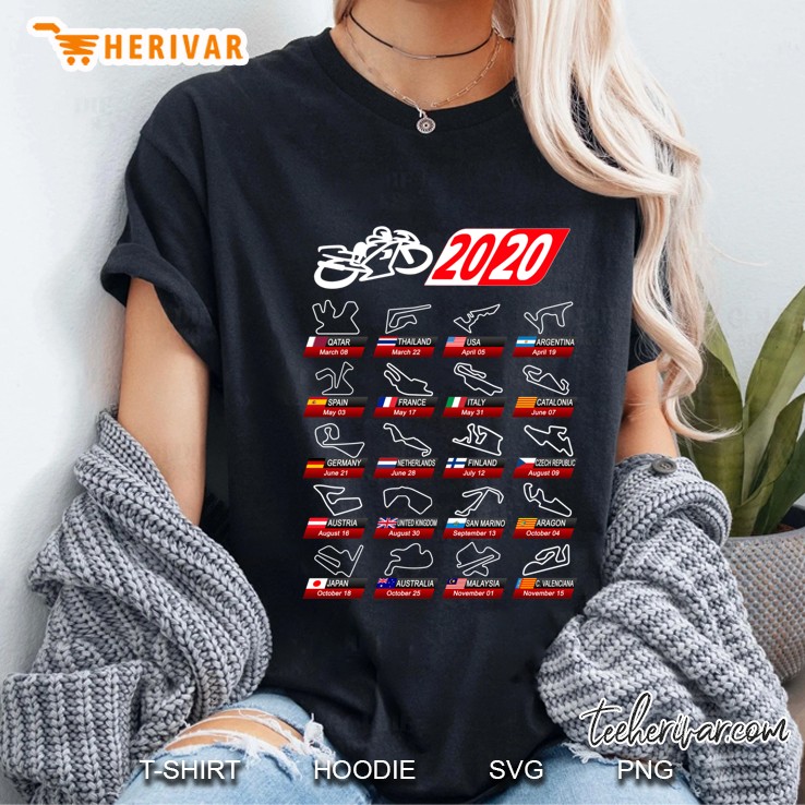 Calendar 2020 Motogp Circuits Sport V2 Hoodie