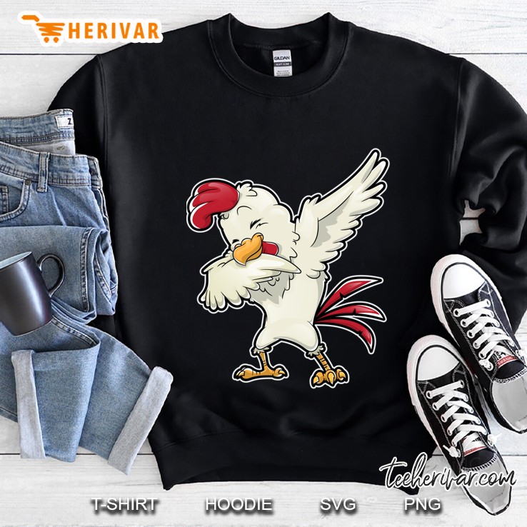 Dabbing Chicken Shirt Dab Dance Chickens Funny Farming Farm Poultry Gifts For Farmers Or Chi Sweatshirt
