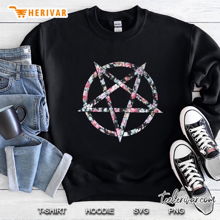 Floral Pentagram Sweatshirt