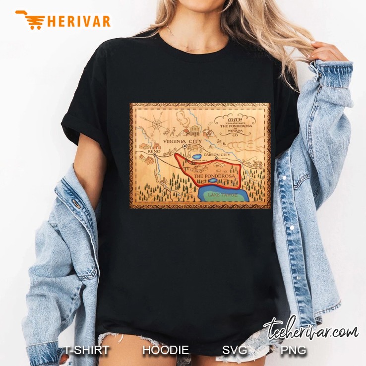 Ponderosa Map Bonanza Classic Ladies Tee