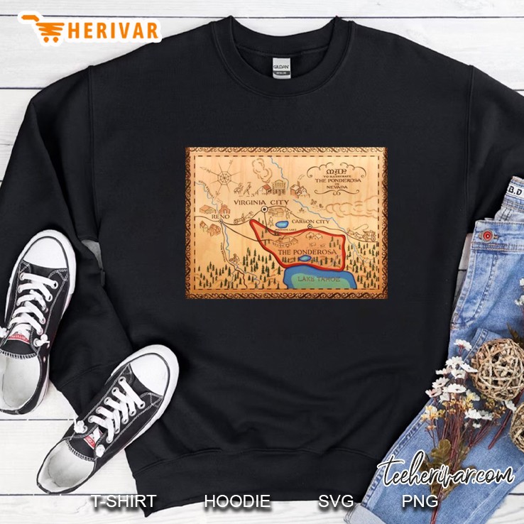 Ponderosa Map Bonanza Classic Sweatshirt