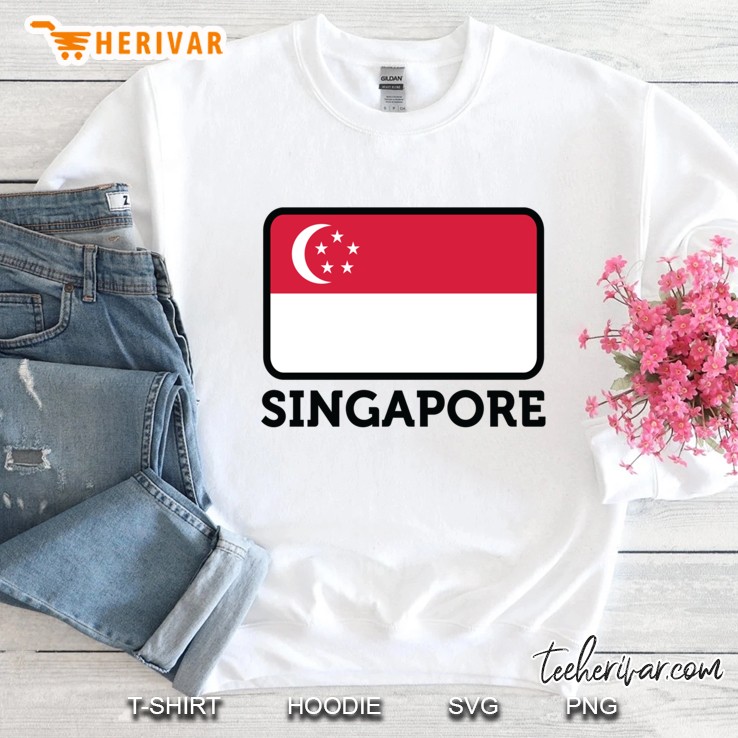 National Flag Of Singapore Sweatshirt