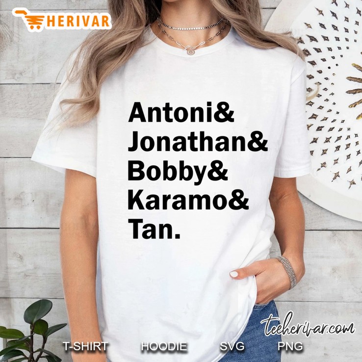 Queer Eye, The Fab 5. (In Black, Version 2) Ladies Tee