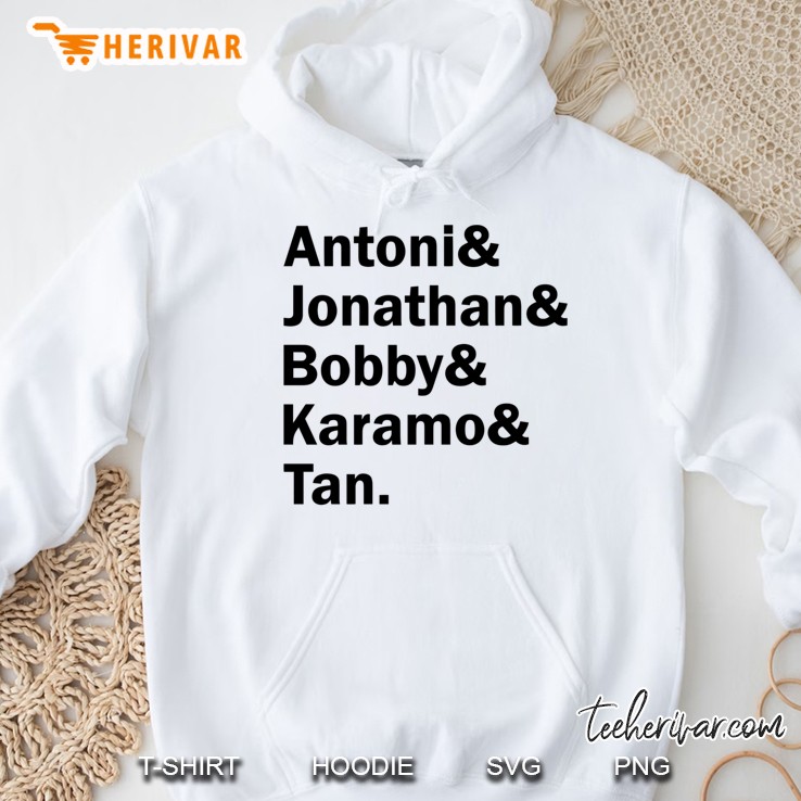 Queer Eye, The Fab 5. (In Black, Version 2) Hoodie