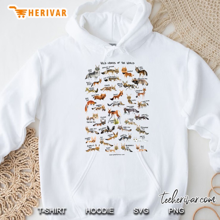 Wild Canids Of The World Hoodie