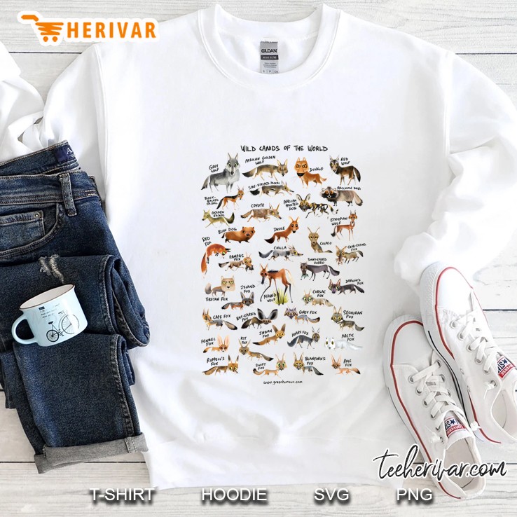 Wild Canids Of The World Sweatshirt