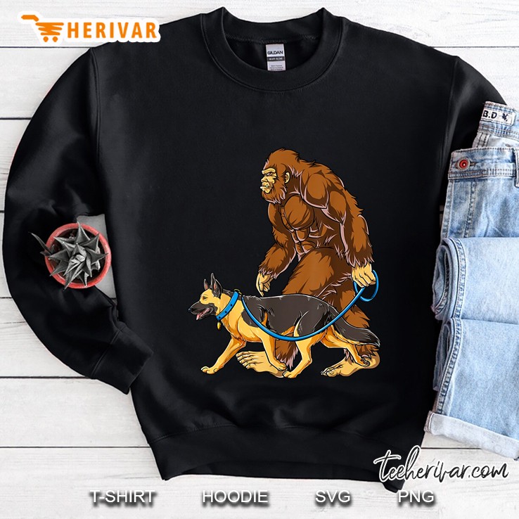 Bigfoot With German Shepherd Sweatshirt
