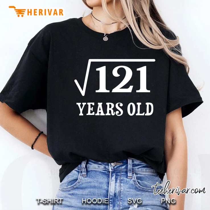 11 Years Old 11Th Birthday Gift Square Root Of 121 Hoodie