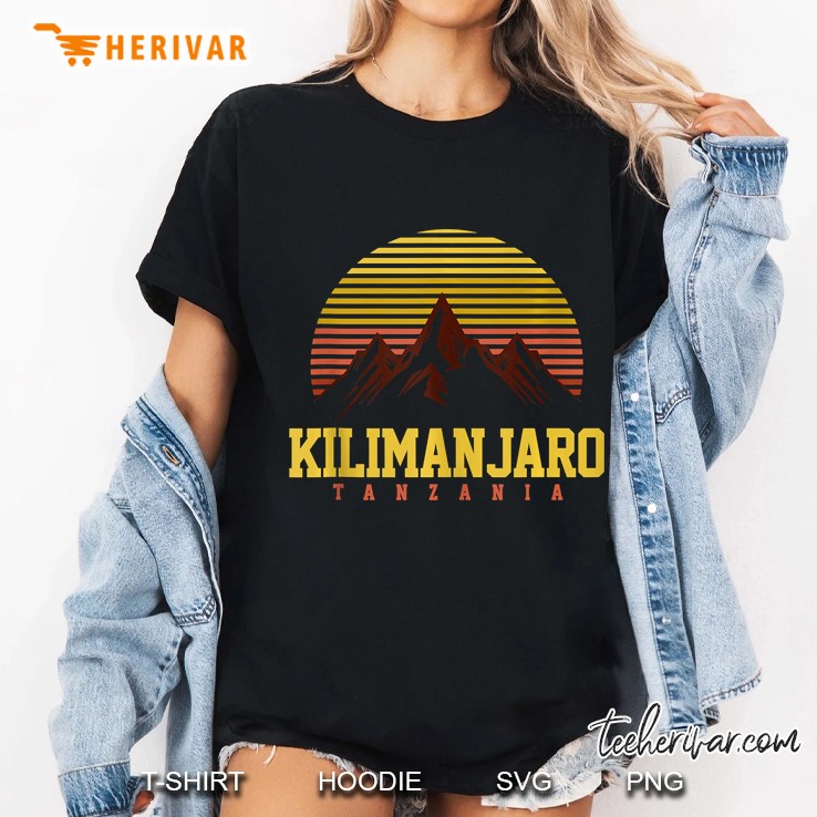 Africa Tanzania Kilimanjaro Mountain Hiking Mountaineer Gift Tank Top Ladies Tee