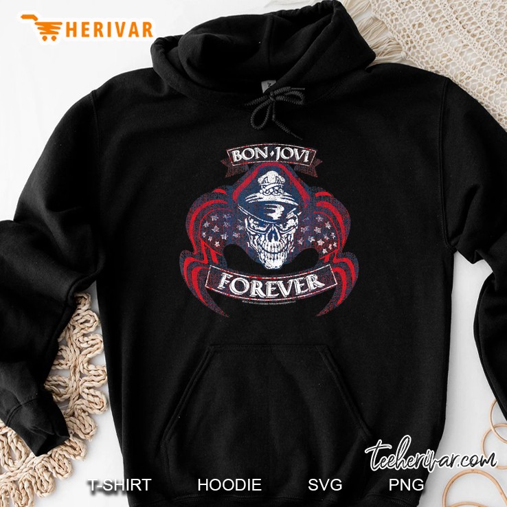 Bon Jovi Forever Skull Hoodie